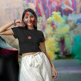 The Lotus Blooms Crop Tee